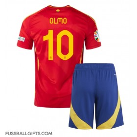 Spanien Dani Olmo #10 Fußballbekleidung Heimtrikot Kinder EM 2024 Kurzarm (+ kurze hosen)